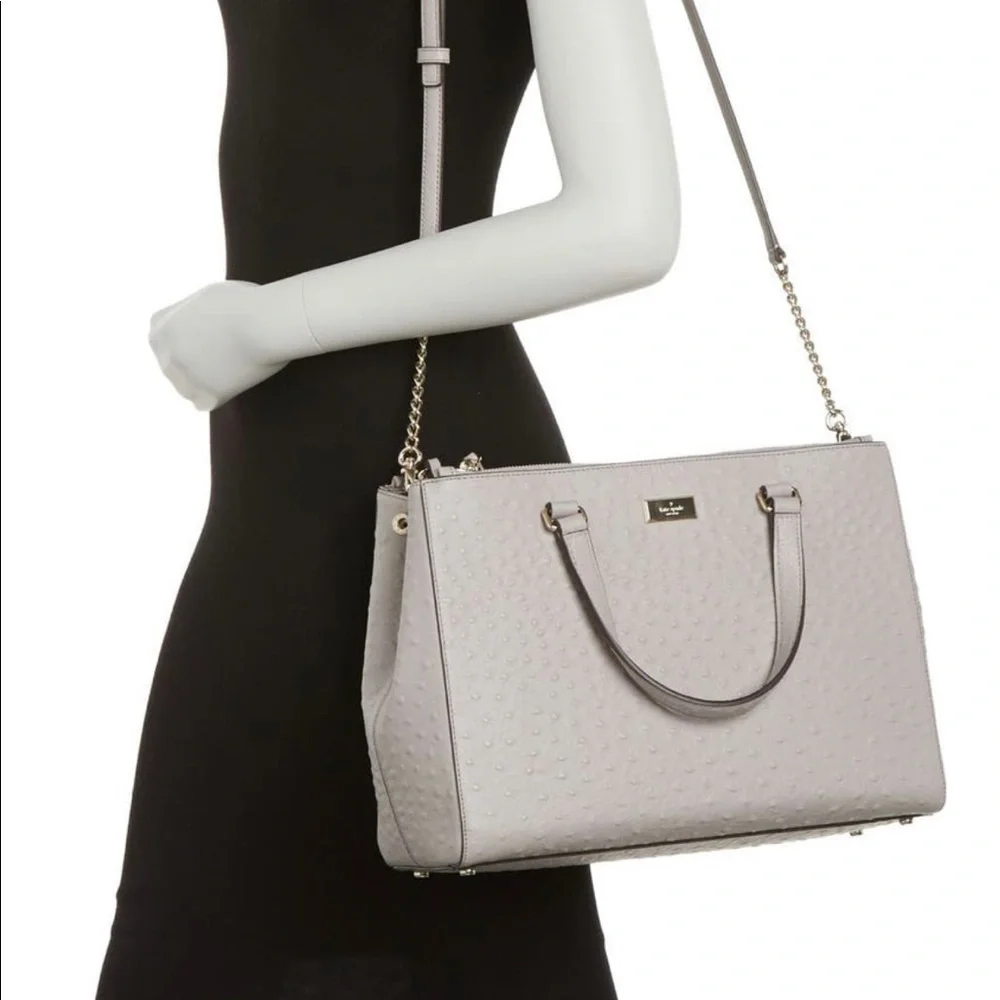 NWOT Kate spade Loden Bristol drive ostrich satchel